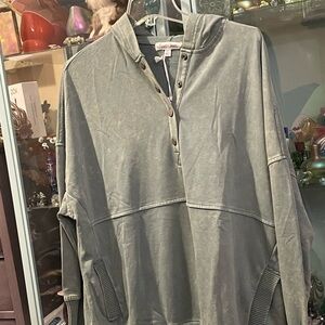 Large green hoodie NWT